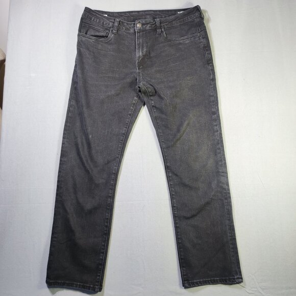 Buffalo David Bitton jeans straight six black story men's size W36xL32 black - Picture 1 of 16